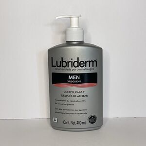 Lubriderm 400ml 13.5 Oz Mens 3 In 1 Body Face & Post Shave Lotion Light Fragranc